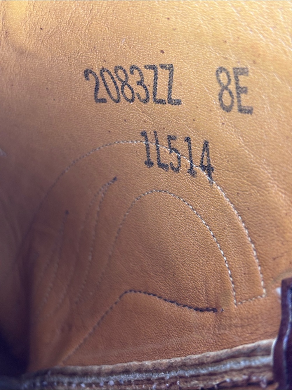 Vintage Lucchese Seville Boots San Antonio 2083ZZ Goatskin Leather Cowboy Sz 8E - Picture 13 of 15